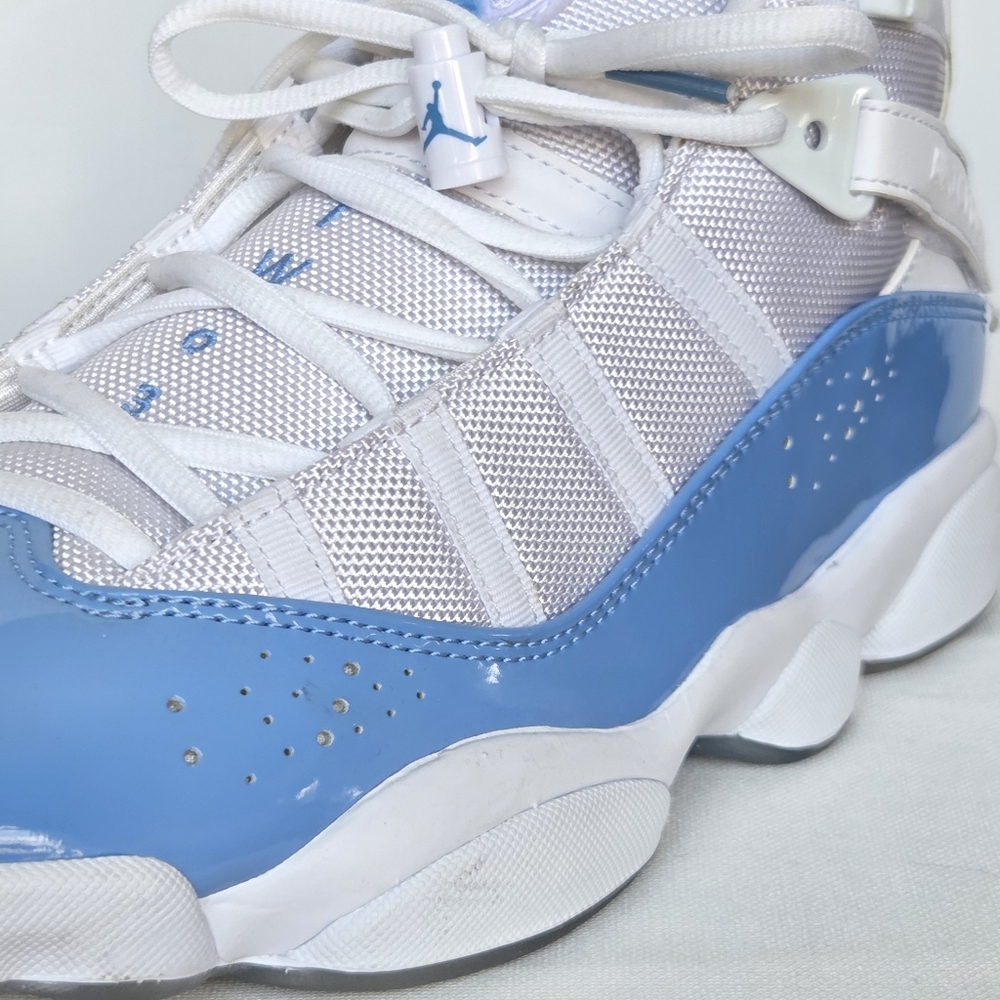 Jordan 6 Rings Blue & White Sneaker Size-8.5 - Picture 7 of 13